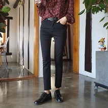 나나진 시크블랙 일자팬츠(바이어스 팬츠) NA1126