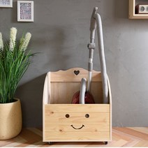 꿈이있는나무 스마일청소기보관함 청소기보관함, 대형 네추럴