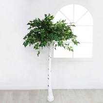 인조 자작나무 인조목 인조나무 버찌 기둥 화이트 160cm 실내조경 조화 식물 나무