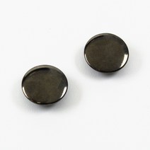 민자 스냅단추 - 흑니켈, 링스냅15mm, 10set