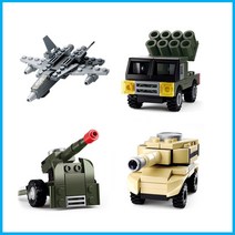슬루반 레고 호환 블럭 자동차 헬기 비행기 로봇 2000 레고호환블록, 선택4(밀리터리)