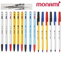 모나미 153 볼펜 모음 0.7mm 1.0mm 스틱 메디 리필, D.모나미 153 스틱 1.0mm, 흑색