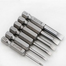 일자비트 6pcs 자석기능 전동 드릴 연결, 6개