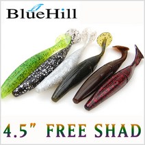 블루힐 프리새드 웜-배스-솔트함유-루어-모노낚시, E-6