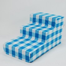 Uniondeco 강아지계단(스펀지포함) 계단, 블루체크