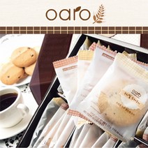 오아로 우리밀 수제쿠키 30개입 선물세트(두부검은깨+코코넛), 30개