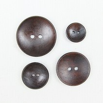 진밤오목 나무단추 15mm20mm25mm30mm, 20mm, 1개