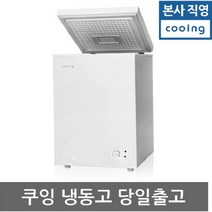 쿠잉 냉동고 쾌속형 가정용 절전냉동고 업소 FR-100CW, 단품