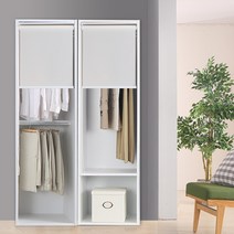 보루네오 하우스 아르메 프리웰 600 롤스크린 옷장+일반롤 GB1618, 화이트 옷봉2