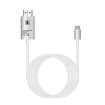 재영샵 USB C TO HDMI TV연결 케이블 LG V50 V40 노트10 S9, 1개, 실버