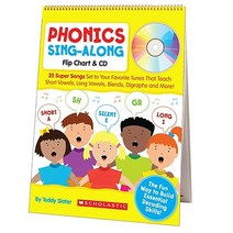 (영문도서) Phonics Sing-Along Flip Chart: 25 Super Songs Set to Your Favorite Tunes That Teach Short Vowels Long..., Scholastic Teaching Resources