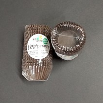 노르딕 28mm 색지 머핀컵 200장 유산지컵, 200매입, 초코