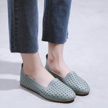 슈즈플로우 초경량 봄 여름 펀칭플랫슈즈