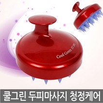 쿨그린 두피브러쉬 헤어마사지 비듬관리 두피마사지, 쿨그린_블랙