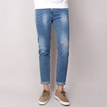 오마보이 남성용 청스판 무릎구제 청바지 NP937