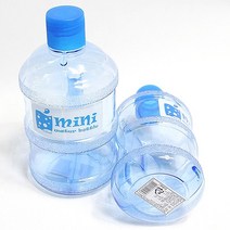 mini 생수통 물병 물통, 투명블루, 650ml