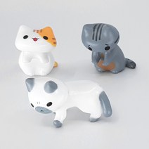비오스 테라리움 재료 고양이 피규어 세트, A세트