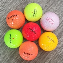 천하 로스트볼 중고골프공 모음 (20알), 일반브랜드혼합 A- 칼라혼합(20알) 로스트볼, 2팩