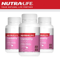 [뉴트라라이프] 크랜베리 50 000mg 50캡슐 3병, 1세트