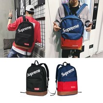 슈프림 백팩 학생 커플 케쥬얼 가방 책가방 랩탑백 국내출고
