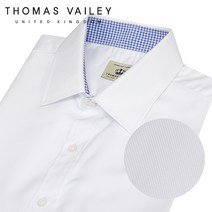 [THOMAS VAILEY] 토마스 베일리 찰랑 레이온 클래식핏 반팔 셔츠 화이트 1THTHC1MSU157