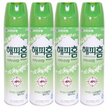 해피홈 에어로솔 모기약 아카시아향(수성) 500ml, 4개