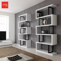 GVEN 지벤 덱스터 화이트 800 공간장식장, 단품