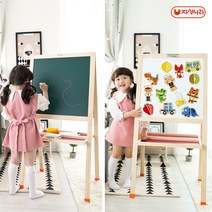자석나라 접이식 양면이젤보드 (화이트자석보드+칠판자석보드), 상세 설명 참조