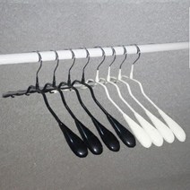 실리콘 코팅 옷걸이 옷가게 가정용 쇠고리옷걸이, 블랙 38cm여성용(3월24일입고예정), 1개