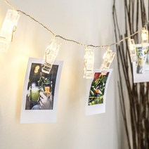 스투피드 LED 포토 집게 전구가랜드 20P