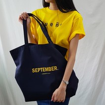 플로우핏 먼슬리 데일리 레터링 코튼 에코백