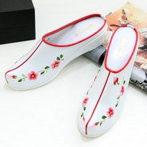 SINSINGO 여성 결혼식 슈즈 폐백 한복슬리퍼 한복슈즈 로즈 KJP