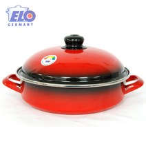 이엘오 독일 elo법랑냄비 전골냄비(24cm) 찌개냄비 인덕션냄비 낮은쿡포트, 레드, 24cm(전골)