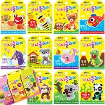 아모스 미니클레이 14종모음 클레이만들기, 20미니클레이 강아지만들기