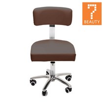 세븐뷰티 등받이 의자 스툴, 속눈썹의자 MOE(인조가죽)_브라운