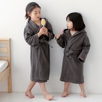 마켓블링 ANKID 아동 30수 샤워가운 MKB002SR, 그레이 L, 1개
