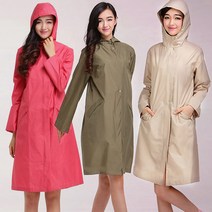 자두나무 지퍼 플레어 여성 레인코트(FREE)