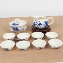 청화백자 동자 개합잔세트 (HS-0004), 1개