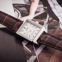 카시오 정품 사각 여성가죽시계 LTP-V007L-7E2