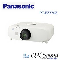 PANASONIC PT-EZ770Z 빔 LCD 프로젝터 6500안시 WUXGA 학교 교회 강당용