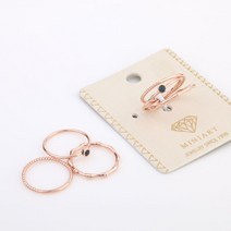 미니아트 레이어드 패션 반지 레이어드링 3종 세트 JR107