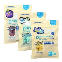 포켄스 덴탈스틱 큰별&작은별 220g 칼슘 오메가3 블루베리+랜덤간식, 1개, 블루베리 큰별 220g