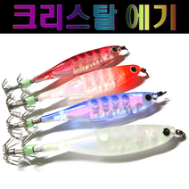문피싱 축광 크리스탈 에기 문어 한치 갑오징어 쭈꾸미낚시, 크리스탈에기2-고추장