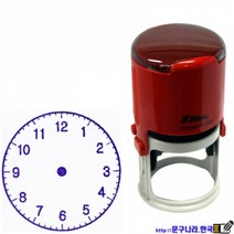 shiny 도장 계산 시계 저울공부(52mm)만년자동 R-552 도장 스탬프패드, 1개
