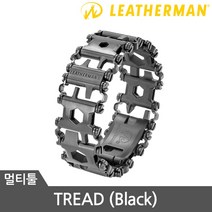LEATHERMAN 멀티툴 맥가이버툴 낚시툴 TREAD 블랙, 1개