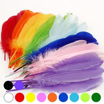 KY I&D 1000깃털(대) 새깃털 꿩깃털 깃털장식만들기재료, 1000깃털(대)연두