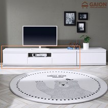 가이온 이든 1500 1단 하프 거실장, 화이트