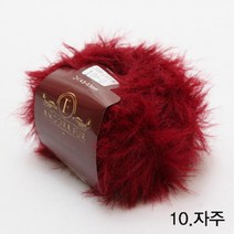 굿울 앙고라퍼 목도리 의류 뜨개실, 10(자주)