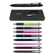 무료 각인 +선물상자 제트스트림 3색 볼펜 4&1 멀티펜 퓨어몰트, SXE3-800-07(네이비)각인+상자