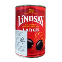린드세이 라지 피티드 블랙 올리브, 5캔, 170g